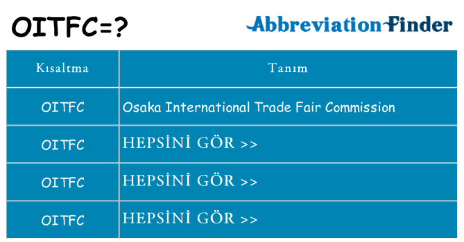 oitfc ne anlama geliyor