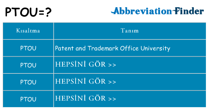 ptou ne anlama geliyor