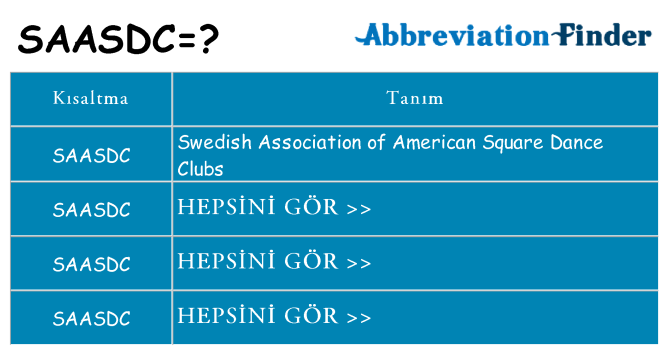 saasdc ne anlama geliyor
