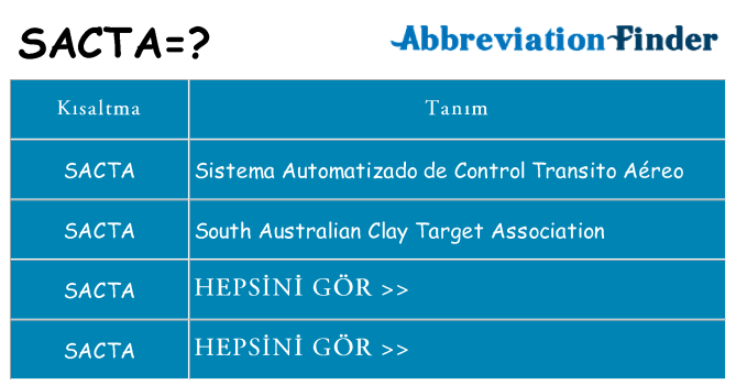 sacta ne anlama geliyor
