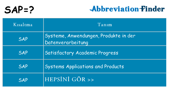 sap ne anlama geliyor