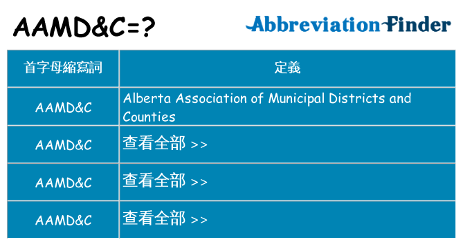 aamdc 代表什麼