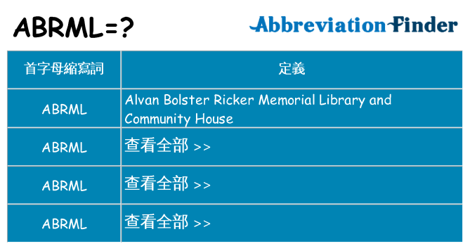 abrml 代表什麼