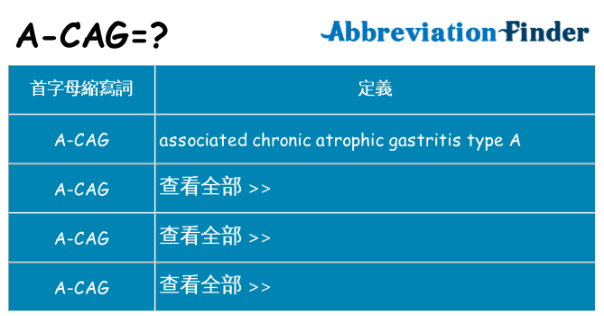 a-cag 代表什麼