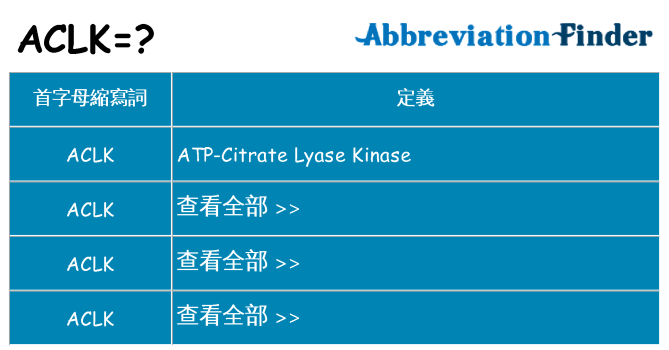 aclk 代表什麼