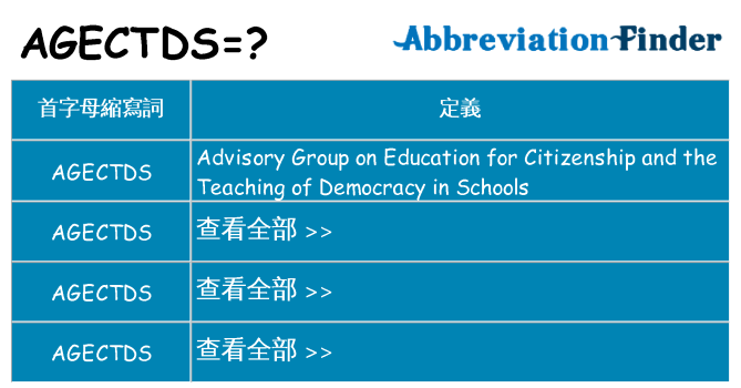 agectds 代表什麼