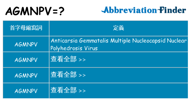 agmnpv 代表什麼