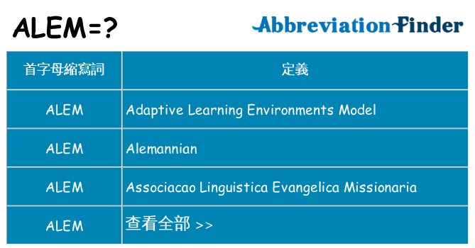 alem 代表什麼