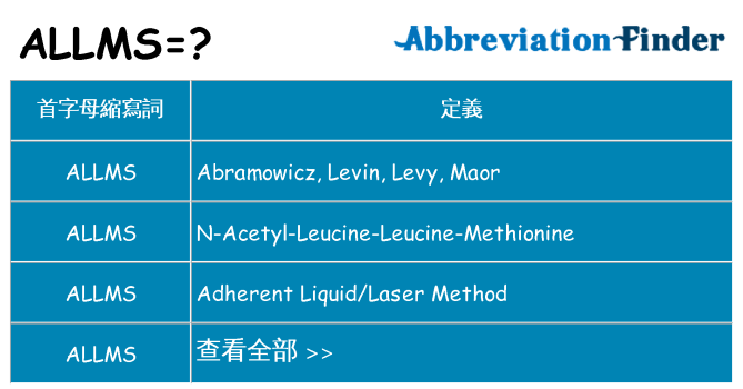 allms 代表什麼