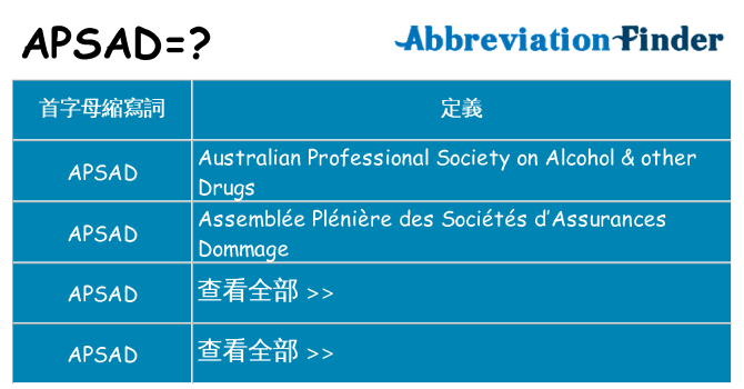 apsad 代表什麼