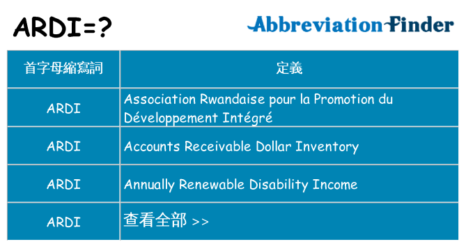 ardi 代表什麼