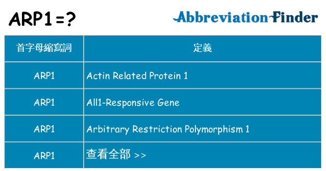 arp1 代表什麼