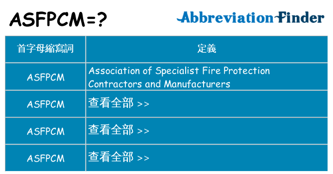 asfpcm 代表什麼