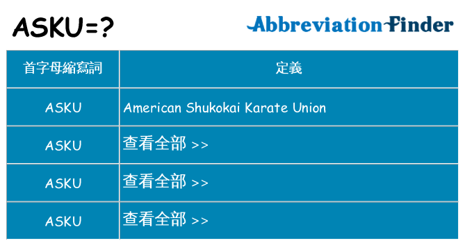asku 代表什麼