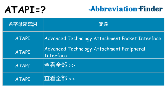 atapi 代表什麼