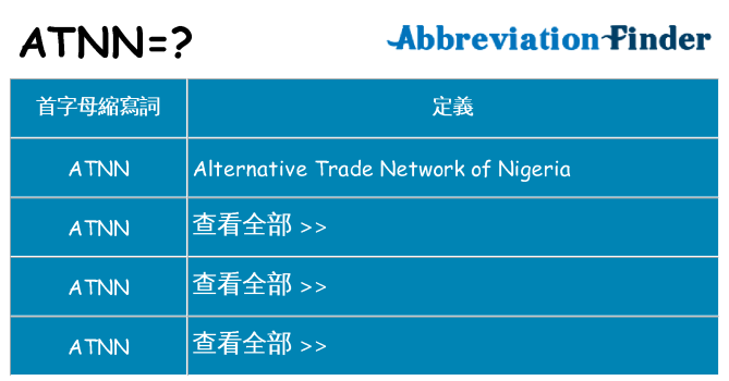 atnn 代表什麼