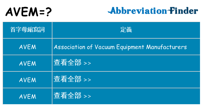 avem 代表什麼