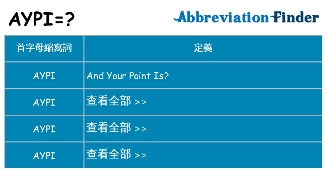 aypi 代表什麼