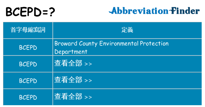 bcepd 代表什麼