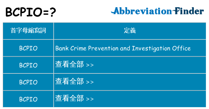 bcpio 代表什麼