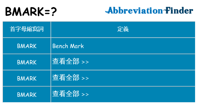 bmark 代表什麼