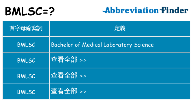 bmlsc 代表什麼