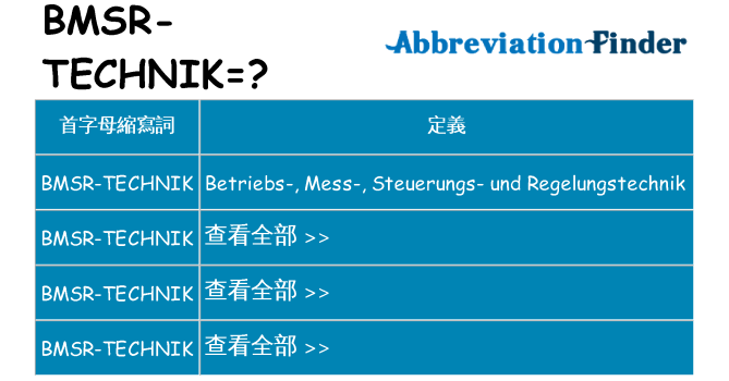 bmsr-technik 代表什麼