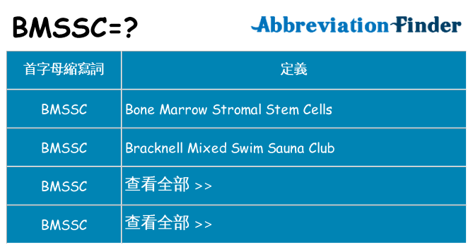 bmssc 代表什麼