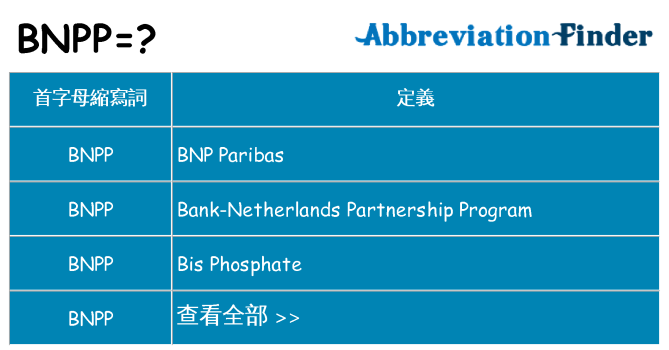 bnpp 代表什麼