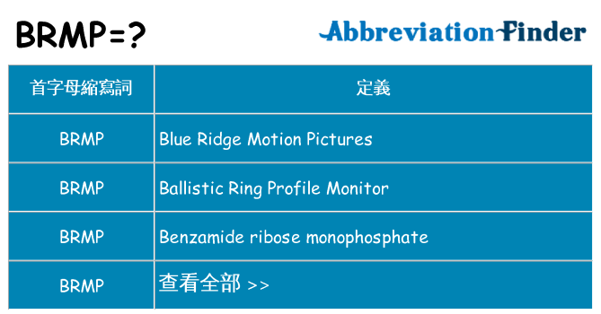 brmp 代表什麼