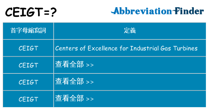 ceigt 代表什麼