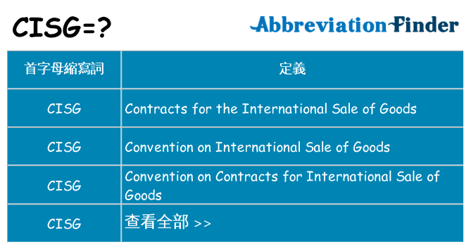 cisg 代表什麼