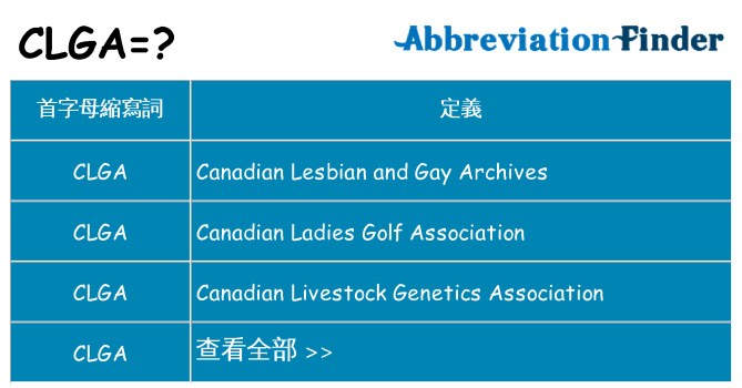 clga 代表什麼