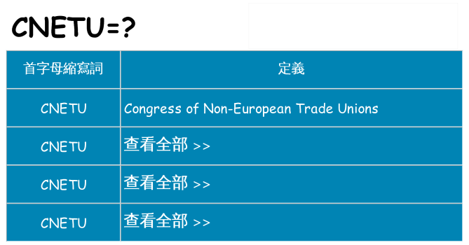 cnetu 代表什麼