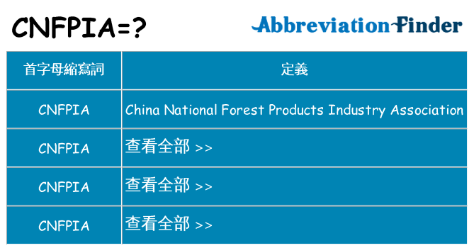 cnfpia 代表什麼