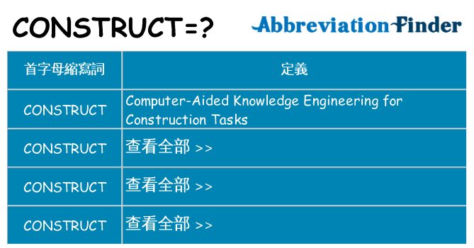 construct 代表什麼