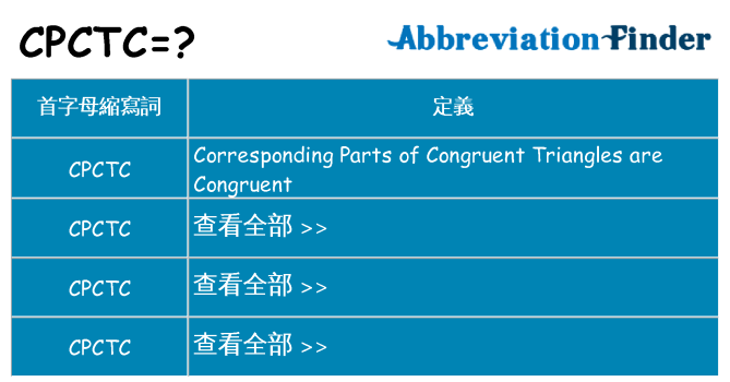 cpctc 代表什麼