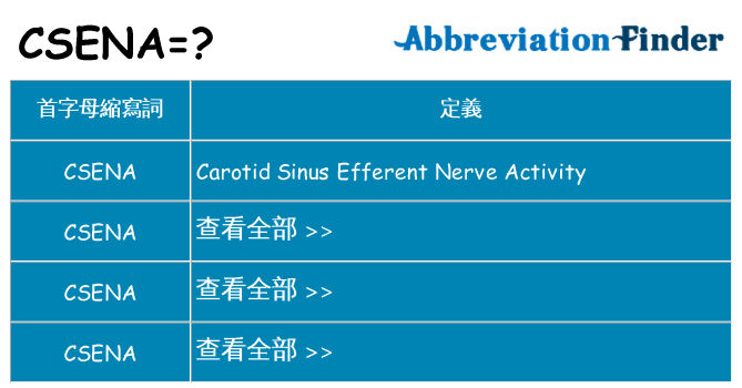 csena 代表什麼