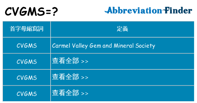 cvgms 代表什麼