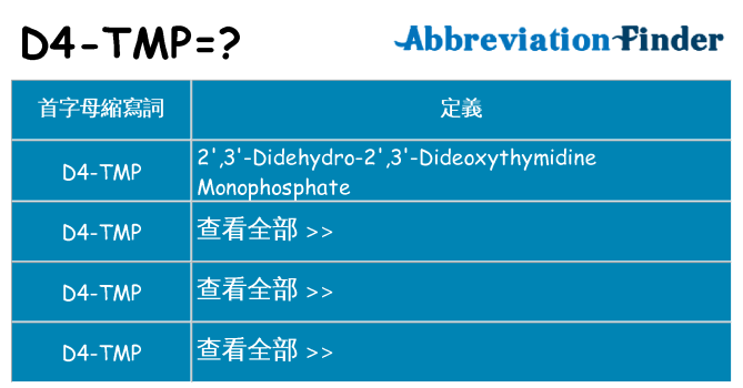 d4-tmp 代表什麼