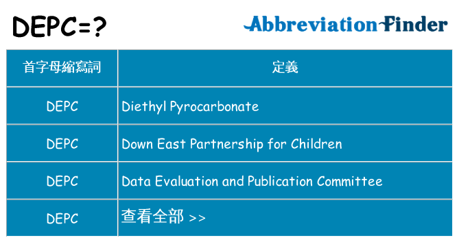 depc 代表什麼