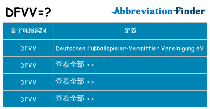 dfvv 代表什麼