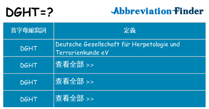 dght 代表什麼