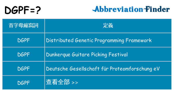 dgpf 代表什麼