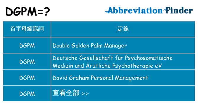 dgpm 代表什麼