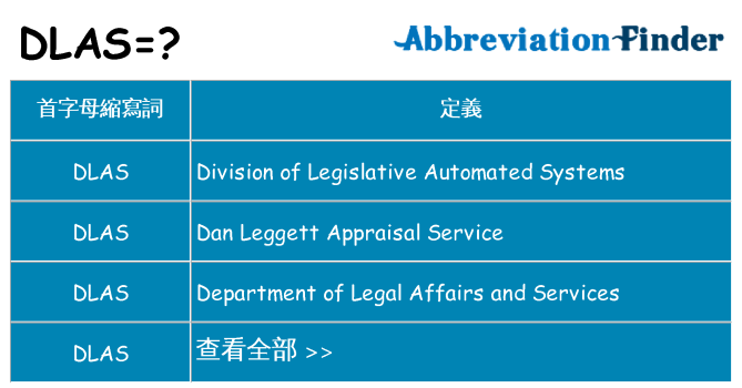 dlas 代表什麼