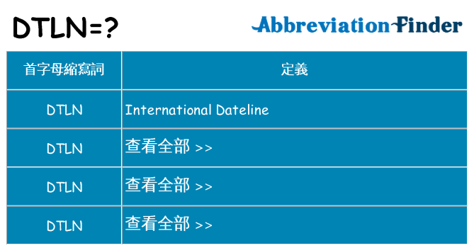 dtln 代表什麼