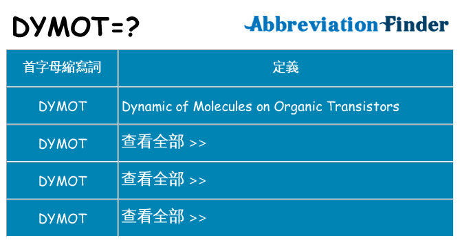 dymot 代表什麼