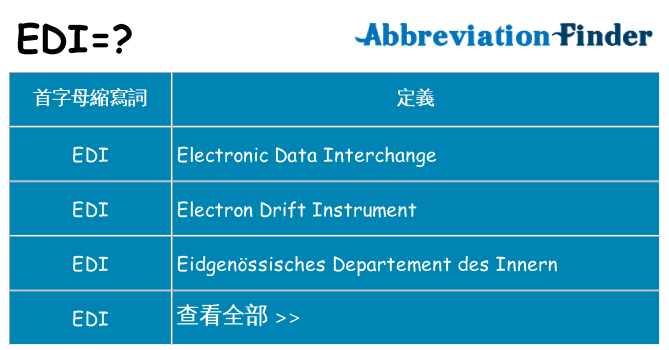 edi 代表什麼