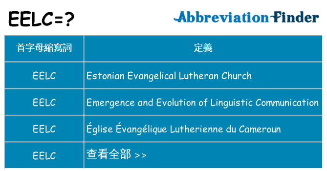 eelc 代表什麼